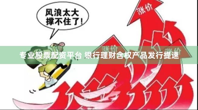 专业股票配资平台 银行理财含权产品发行提速
