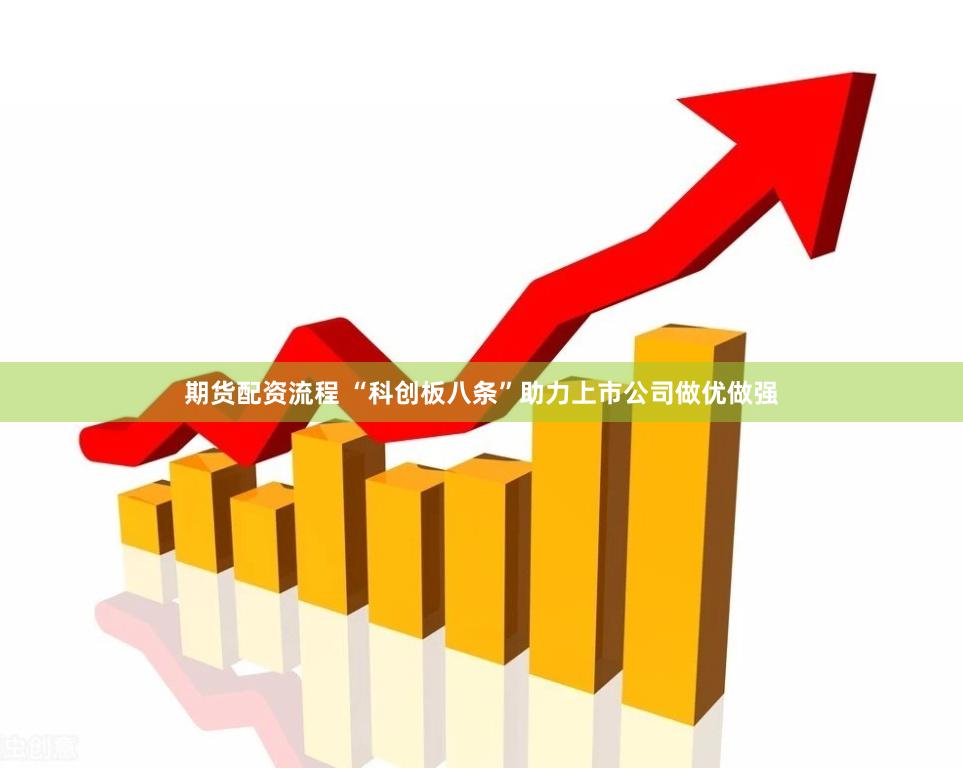 期货配资流程 “科创板八条”助力上市公司做优做强